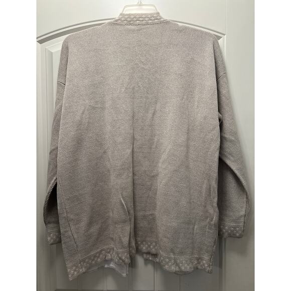 NWT Draper’s & Damon’s Women’s Open Front Acrylic Cardigan Sweater Size 2X Beige - Picture 4 of 4